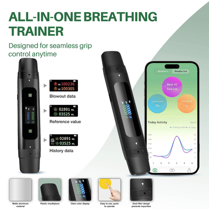 AIRVIVA™ LIFEBREATH – SMART BREATHING TRAINER WITH APP TRACKING