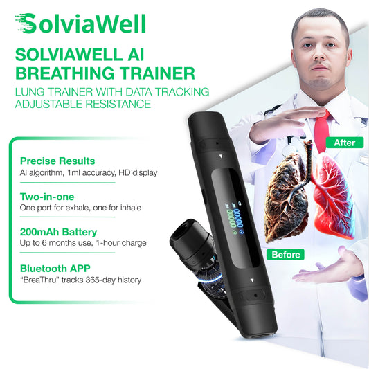 AIRVIVA™ LIFEBREATH – SMART BREATHING TRAINER WITH APP TRACKING